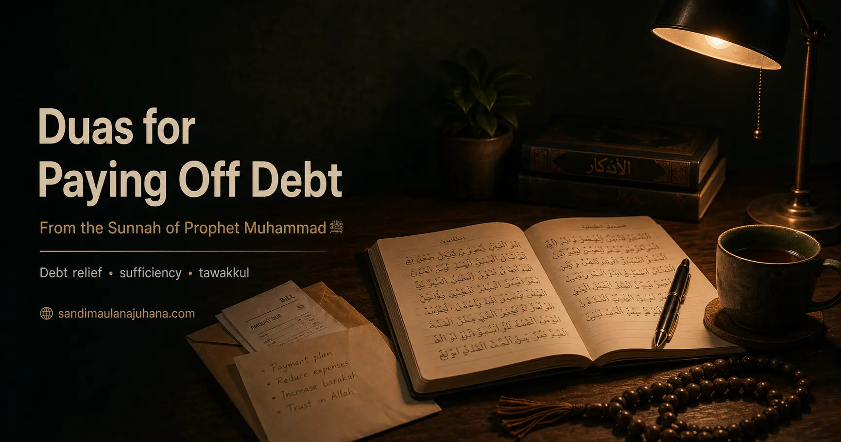 A Collection of Duas from the Sunnah of Prophet Muhammad ﷺ for Paying Off Debt