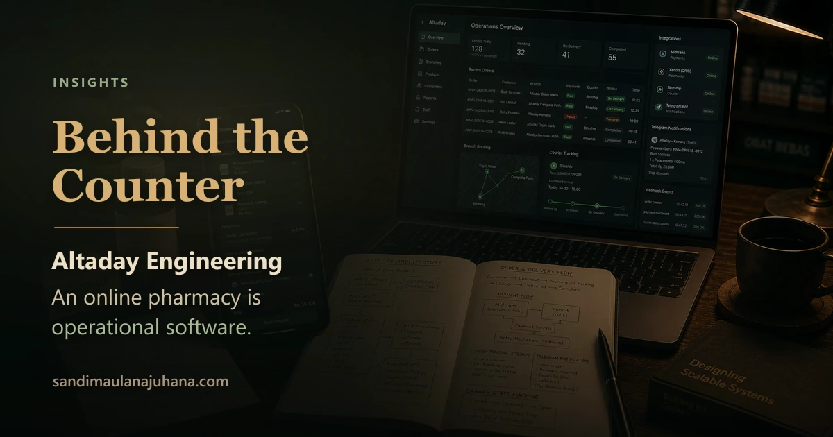 Behind the Counter: Engineering Altaday, an Online Pharmacy Platform
