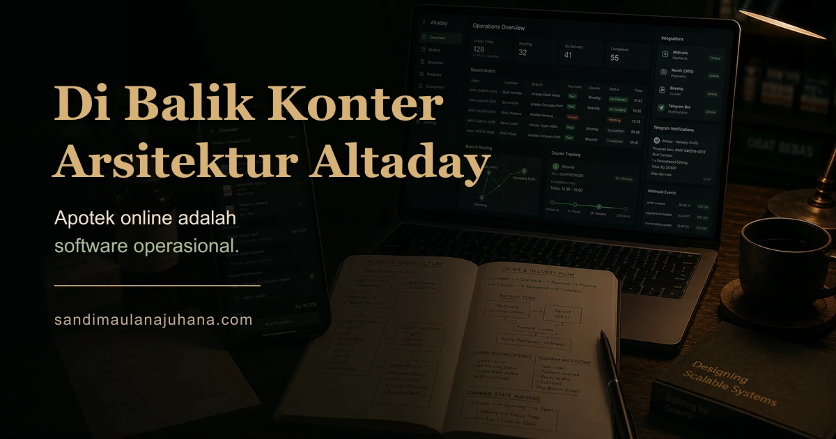 Di Balik Konter: Arsitektur Altaday, Platform Apotek Online