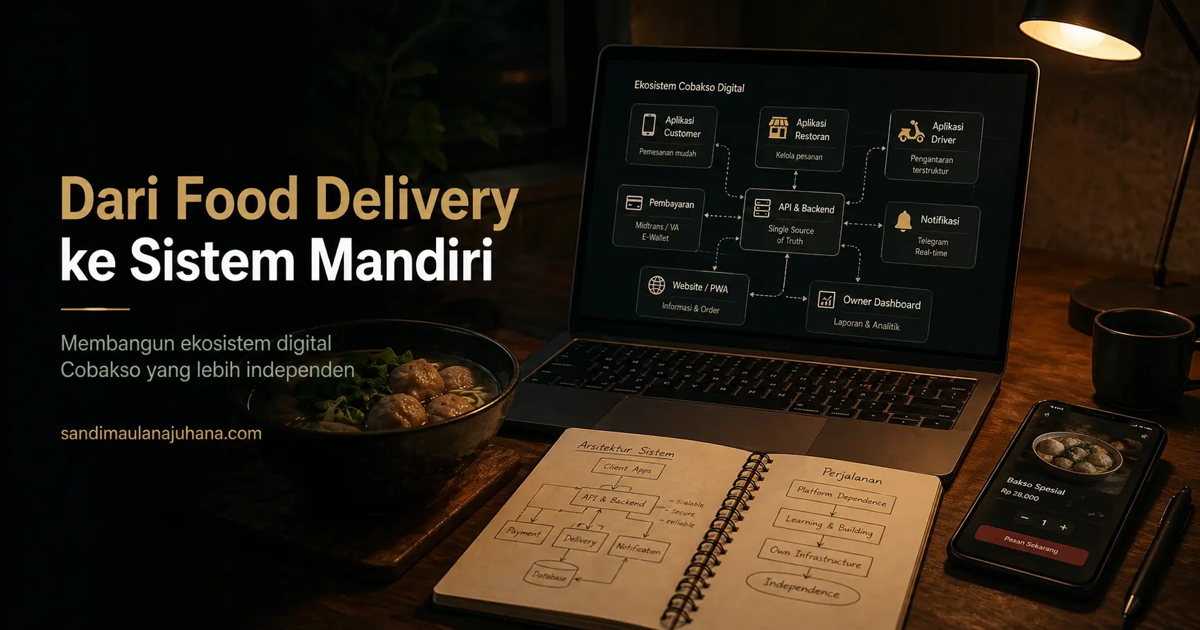 Dari Food Delivery ke Sistem Mandiri: Perjalanan Membangun Cobakso Digital