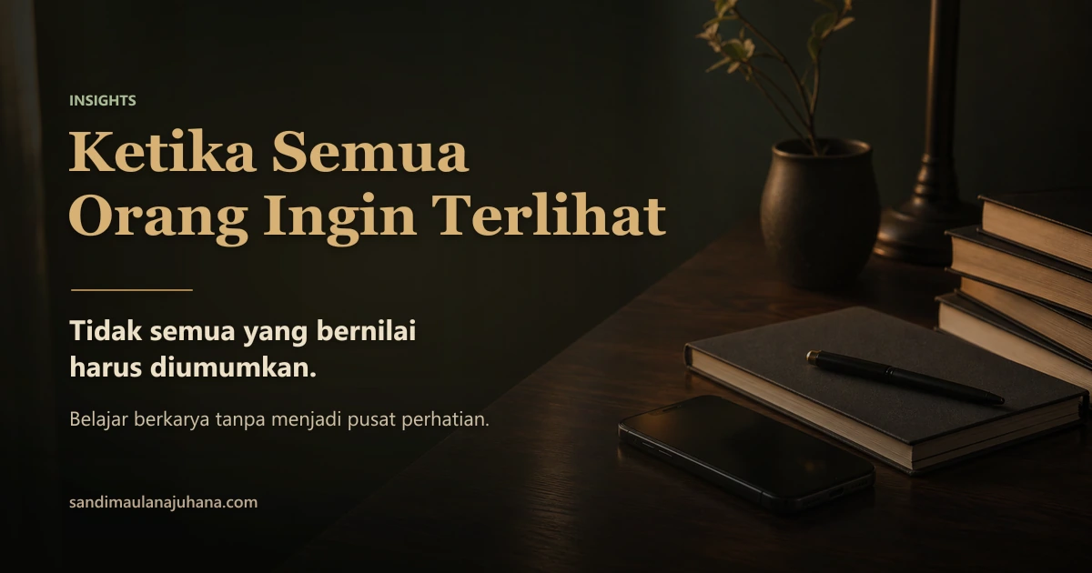 Ketika Semua Orang Ingin Terlihat