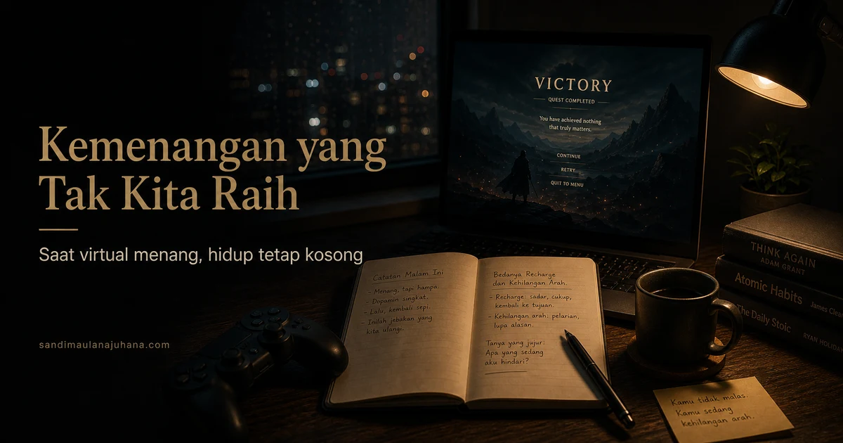Kemenangan yang Tak Pernah Kita Raih: Tentang Game, Dopamin, dan Kekosongan Modern