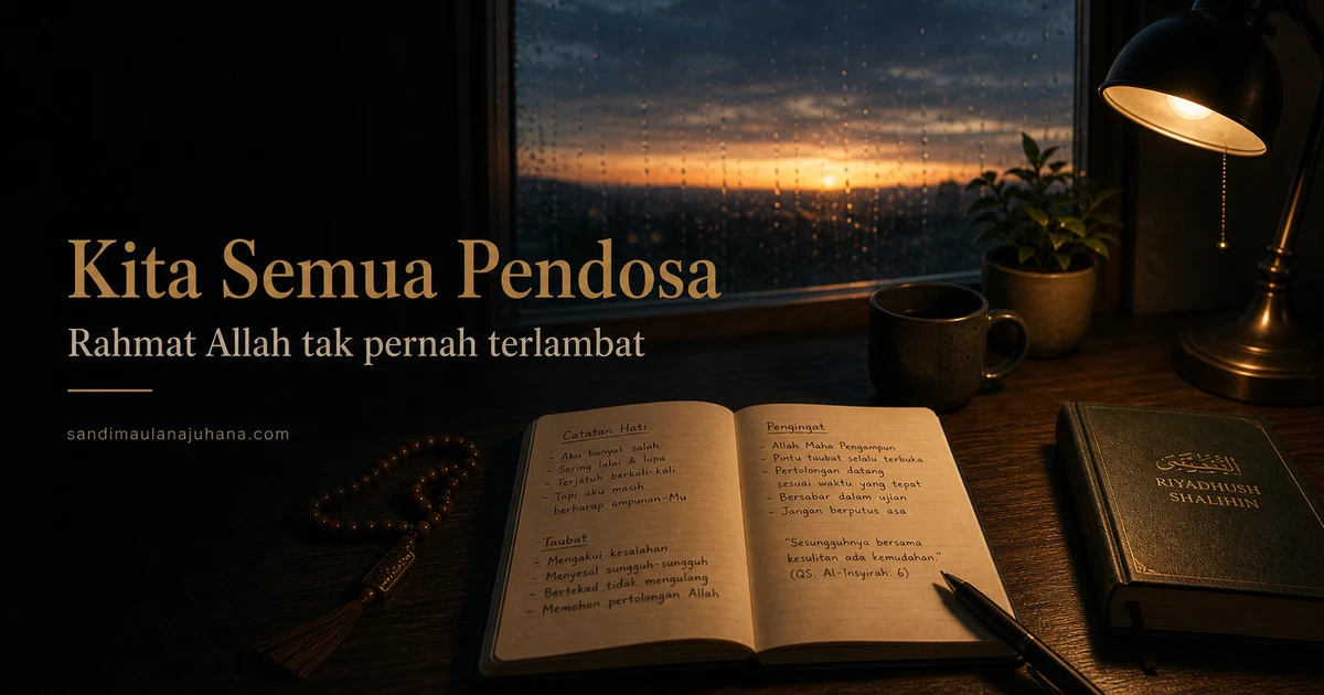 Kita Semua Pendosa, Tapi Pertolongan Allah Tak Pernah Terlambat