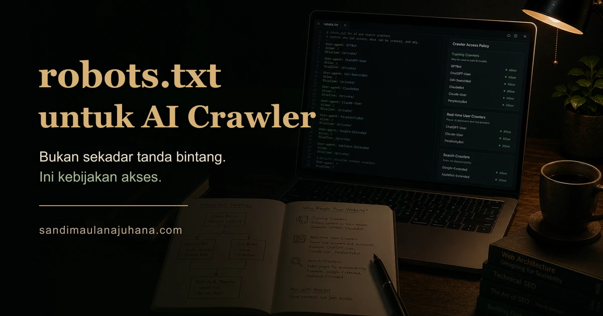 robots.txt untuk AI Crawler: Lebih dari Sekadar Tanda Bintang