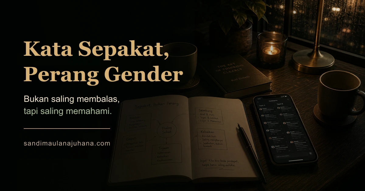 Kata “Sepakat”, Perang Gender, dan Dunia yang Terlalu Sibuk Saling Membalas