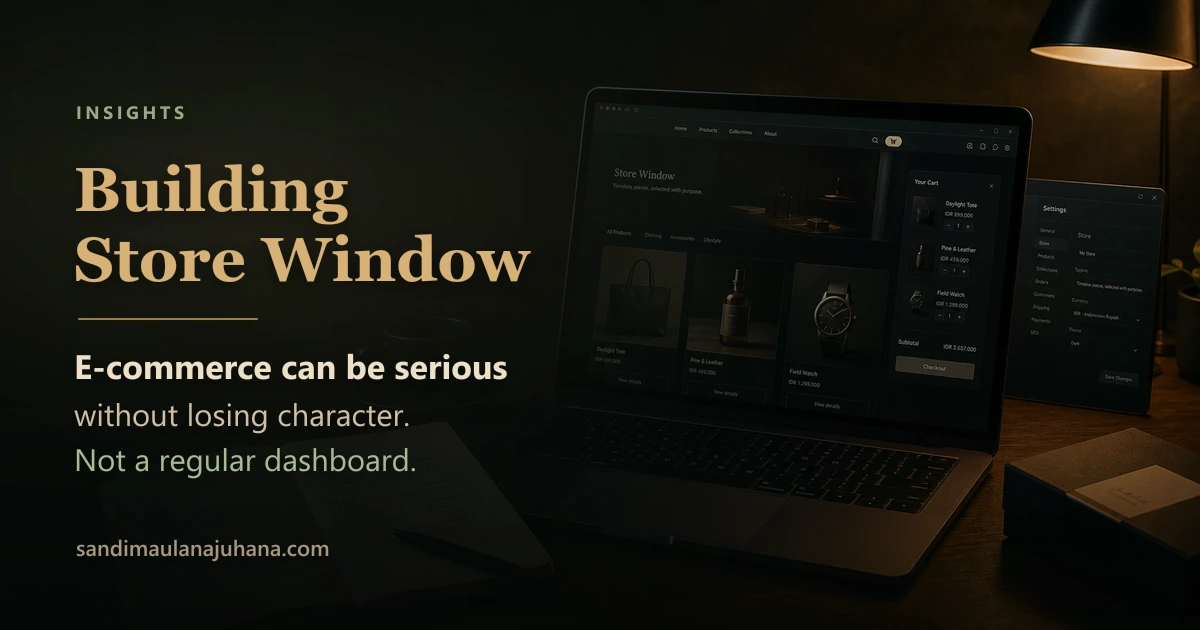 Building Store Window: When E-Commerce Does Not Have to Feel Like a Regular Dashboard