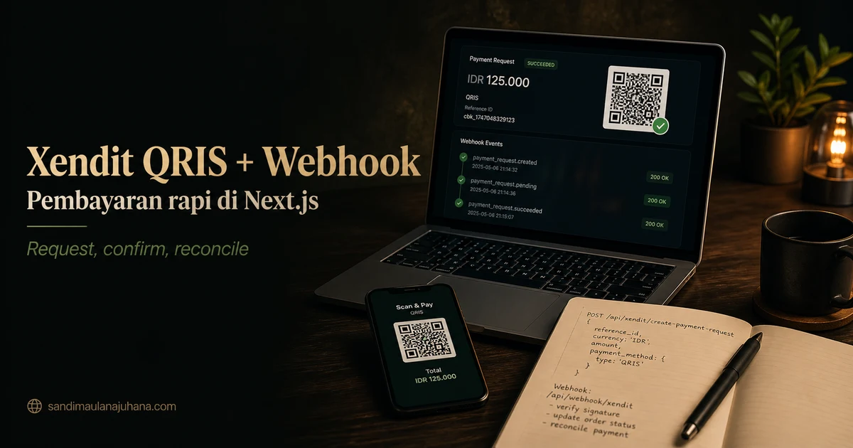 Integrasi Xendit QRIS di Aplikasi Next.js Menggunakan Webhook
