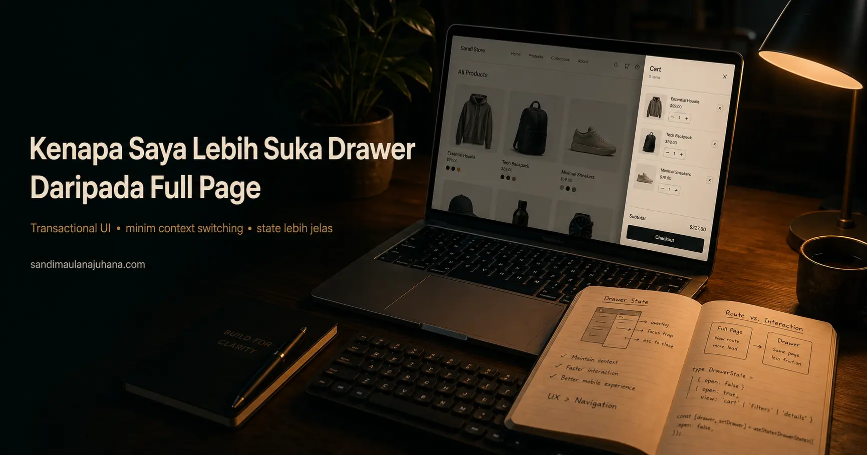 Kenapa Saya Lebih Suka Drawer Daripada Full Page