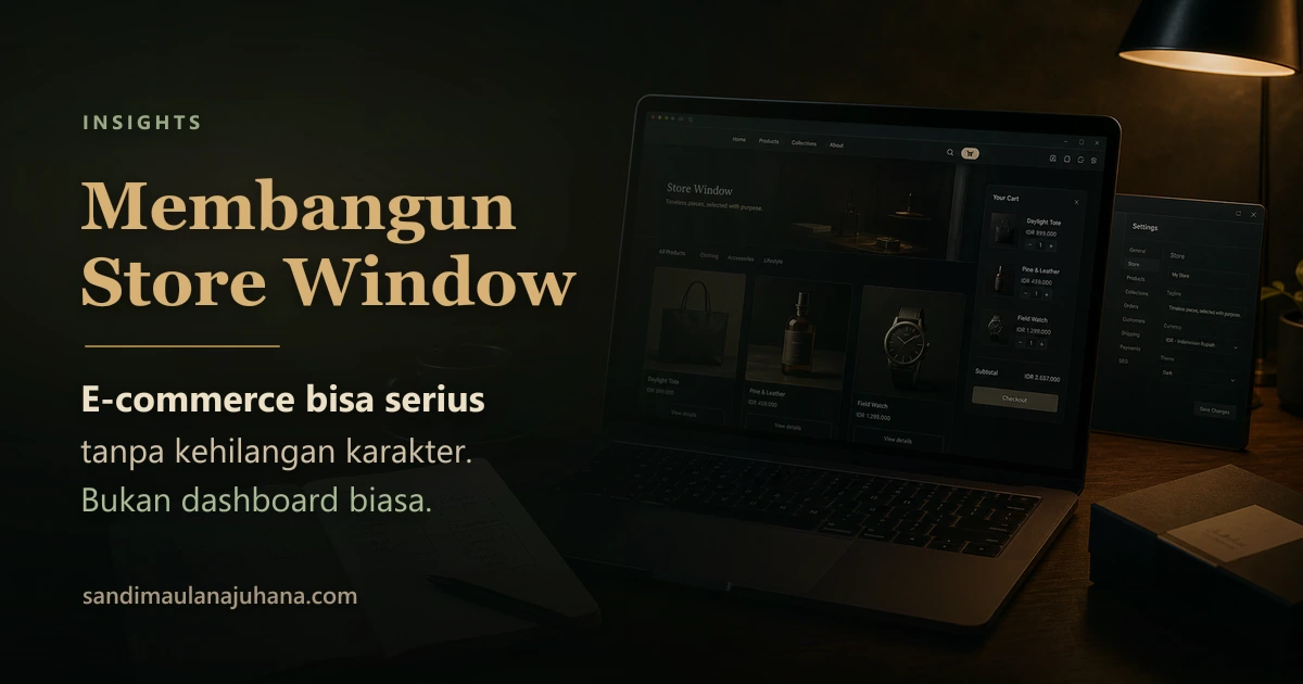 Membangun Store Window: Saat E-Commerce Tidak Harus Terasa Seperti Dashboard Biasa