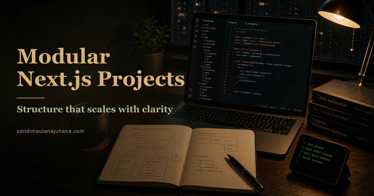 How I Modularize Code in Large-Scale Next.js Projects