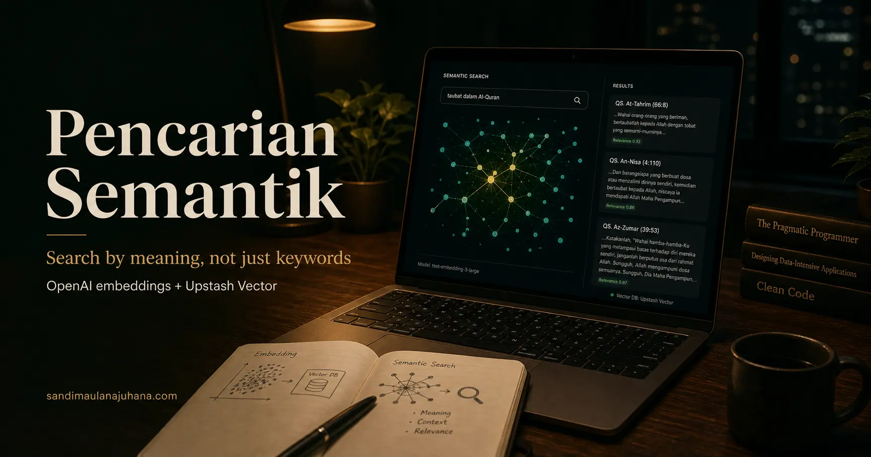 Pencarian Semantik dengan OpenAI Embeddings dan Upstash Vector di Next.js