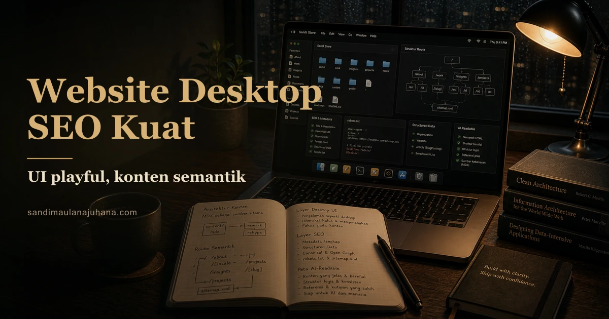 Website Bergaya Desktop dengan SEO yang Kuat