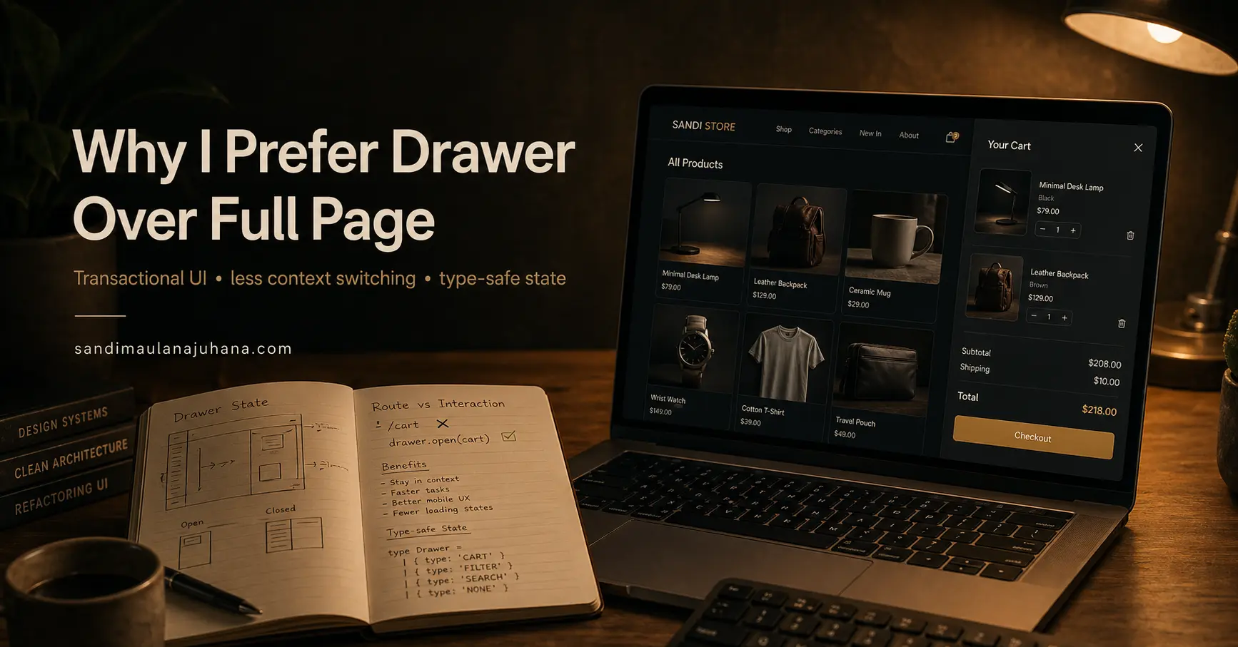 Why I Prefer Drawer Over Full Page