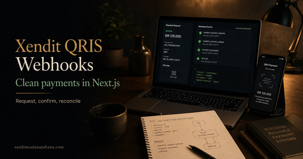 Integrating Xendit QRIS in a Next.js App Using Webhooks